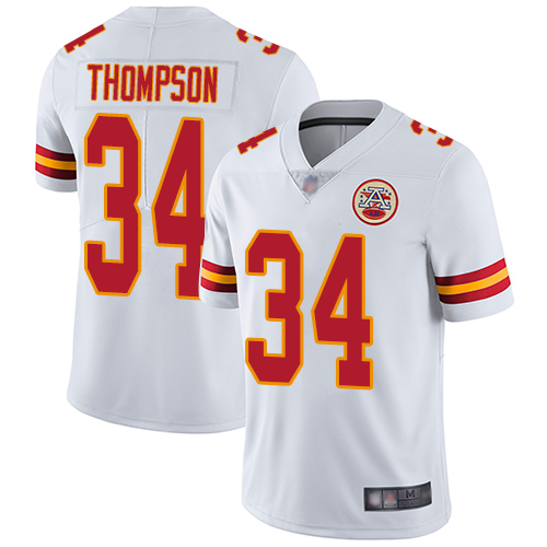Men Kansas City Chiefs #34 Thompson Darwin White Vapor Untouchable Limited Player Football Nike NFL Jersey->kansas city chiefs->NFL Jersey